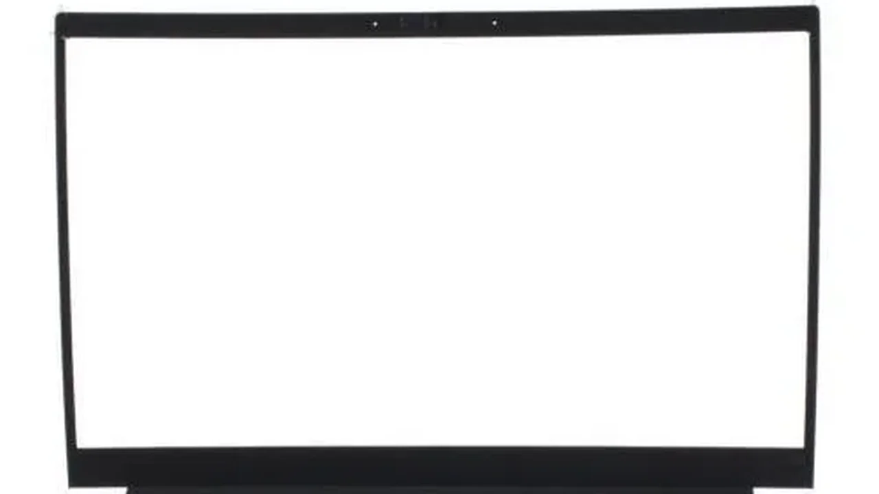 Ramka matrycy laptopa z miejscami na gumowe odboje ekranu — Wymiana gumowych nóżek stabilizujących ekran laptopa