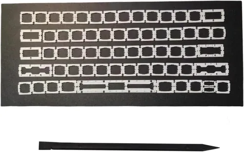 Mechanizm nożycowy (scissor/motylek) pod klawiszem klawiatury laptopa — plastikowy — Membrana klawiatury jako podzespół laptopa
