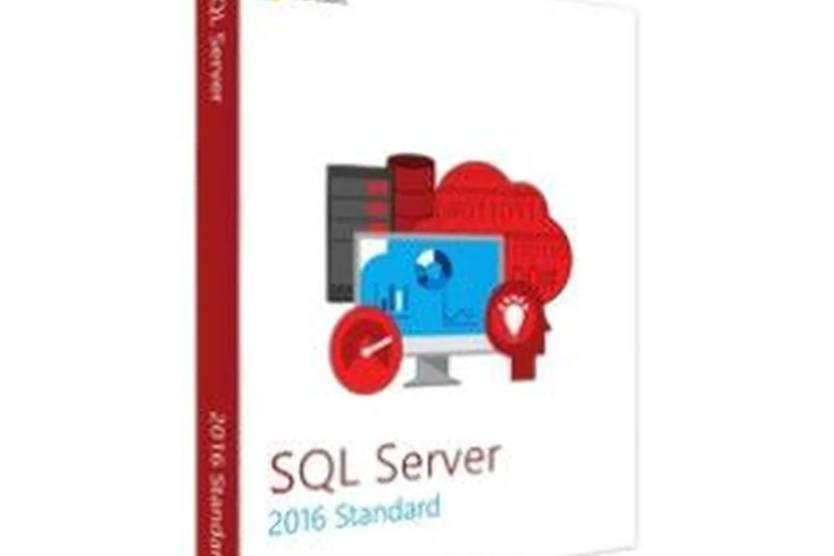 Pudełko programu Microsoft SQL Server 2016 Standard
