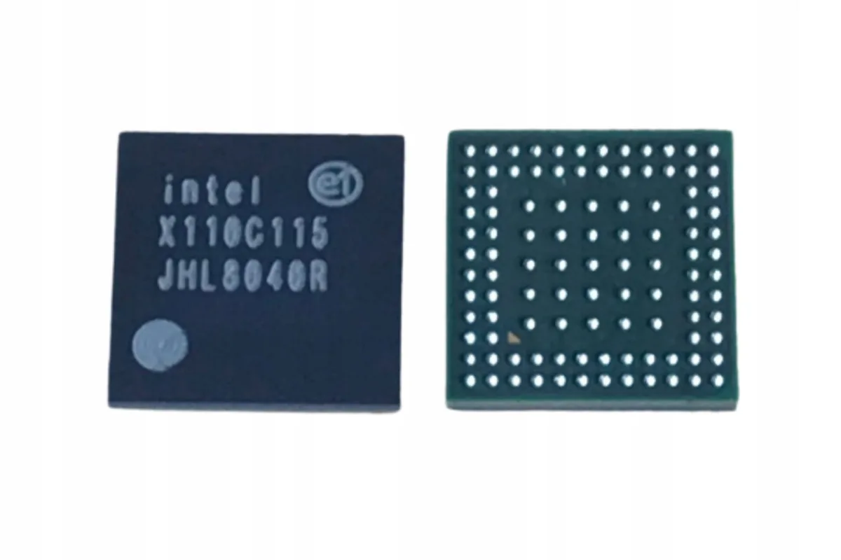 Chip kontrolera Thunderbolt Intel JHL8040R, widok z dwóch stron