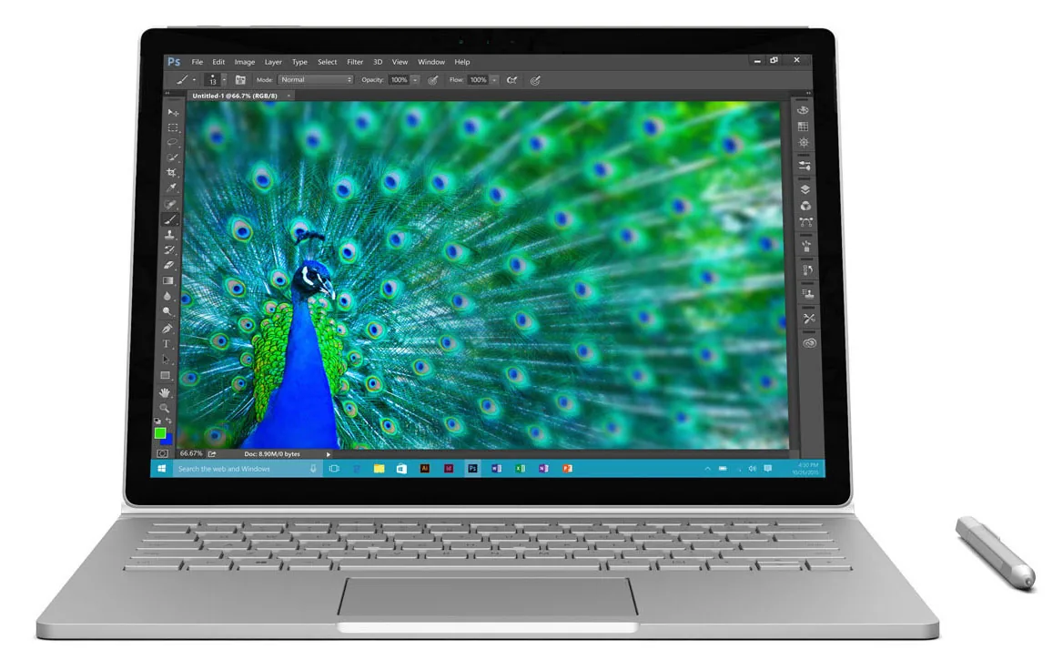 Zdjęcie produktowe komputera Surface Book — Dlaczego nie bierzemy Surface Book do naprawy