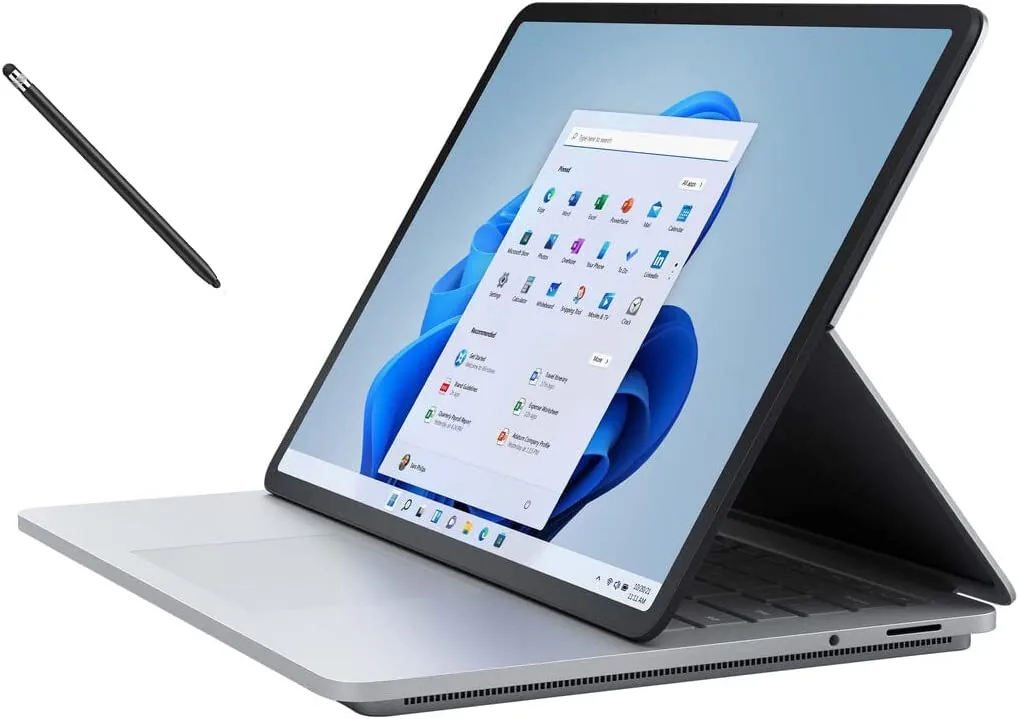 Zdjęcie produktowe komputera Surface Laptop Studio — Dlaczego nie bierzemy Surface Studio do naprawy