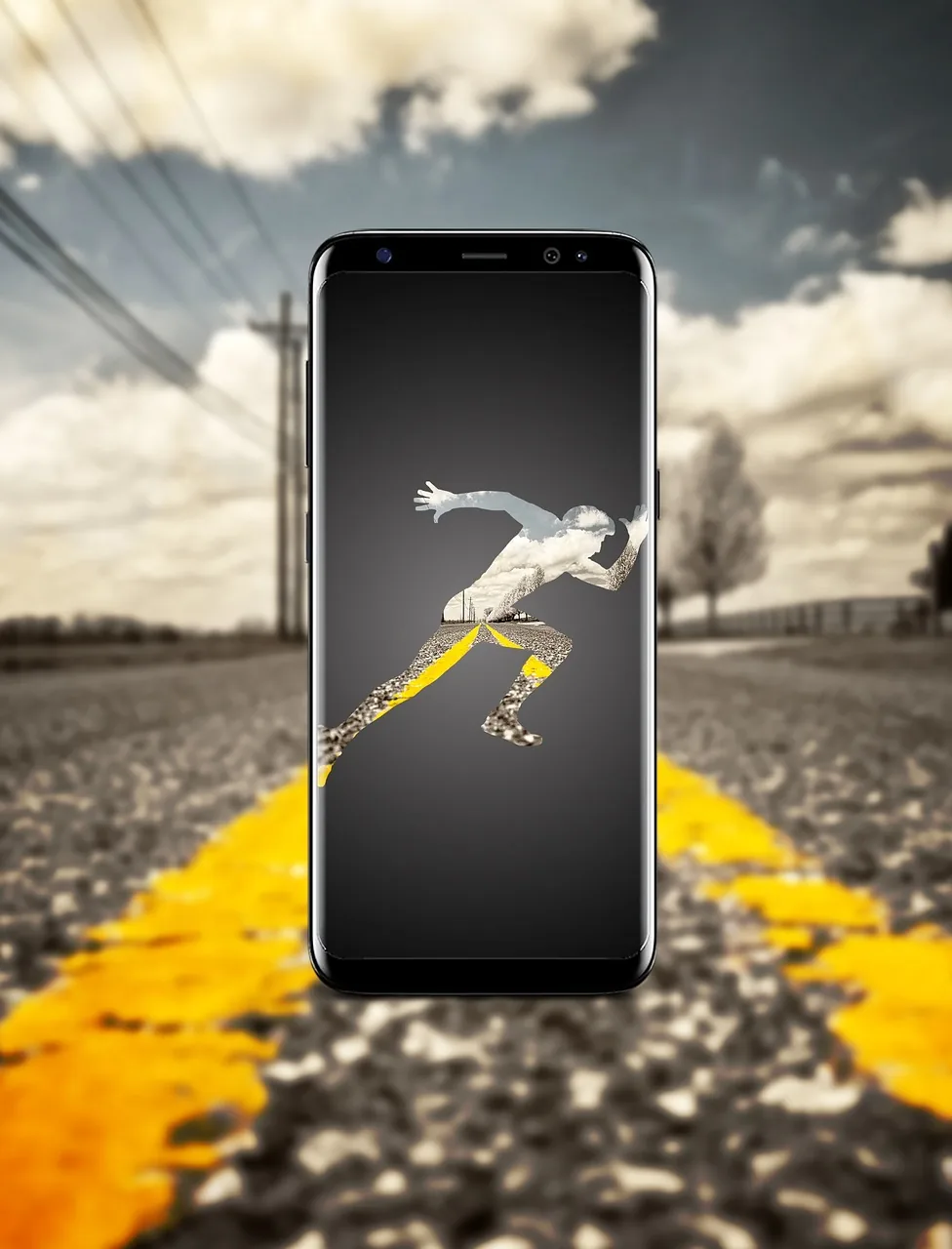 smartfon Samsung Galaxy S8 na jasnym tle — Samsung Galaxy S8 poza naszym warsztatem — gdzie szukać pomocy