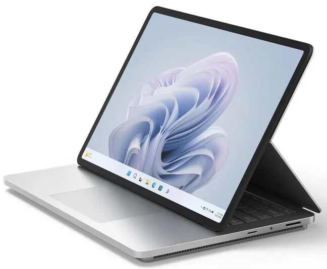 Zdjęcie produktowe komputera Surface Laptop Studio 2 — Surface Laptop Studio 2 a zakres naszego serwisu — czym zajmujemy się zamiast