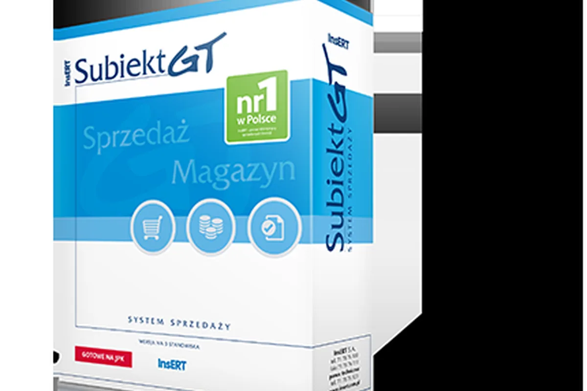 Pudełko programu sprzedażowo-magazynowego Subiekt GT