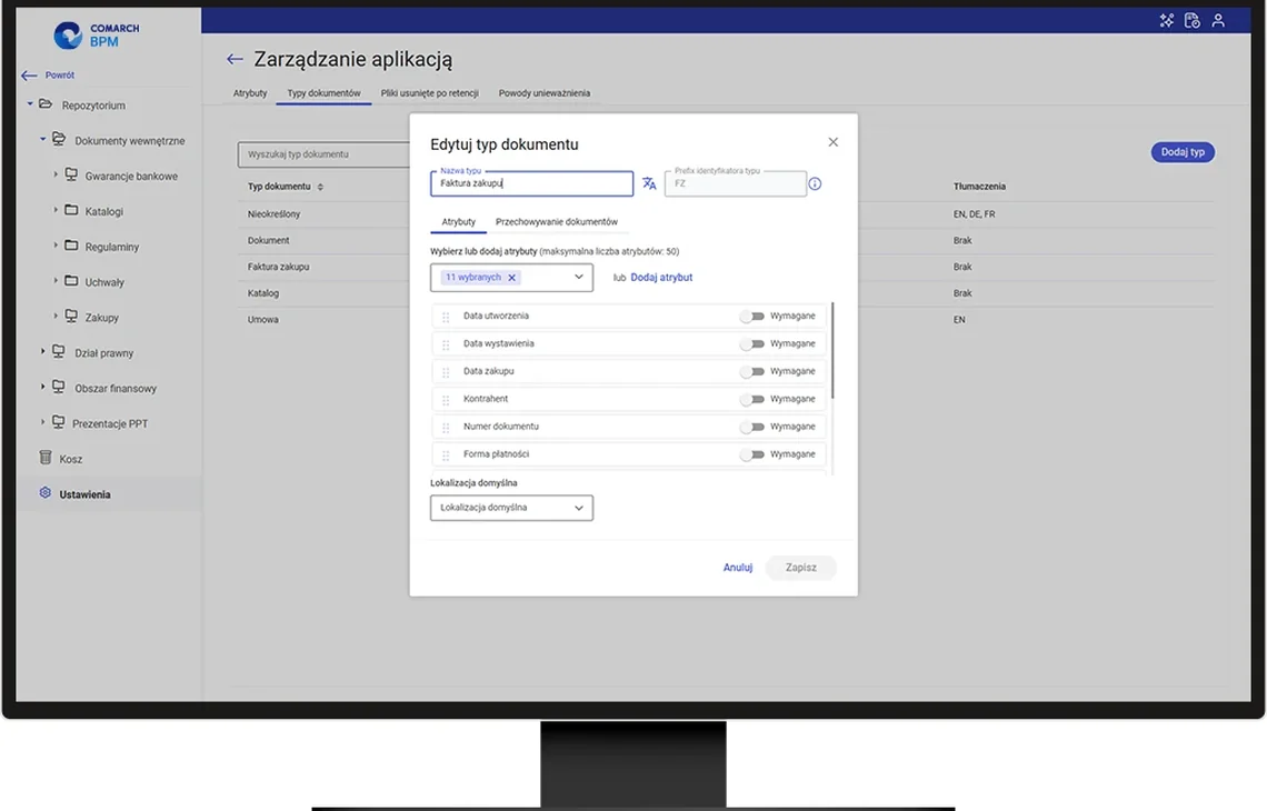 Comarch DMS – System obiegu dokumentów — Integracja ERP z systemem obiegu dokumentów (workflow)