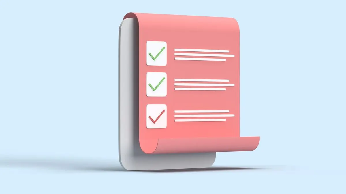 Ilustracja listy zadań z zaznaczonymi checkboxami